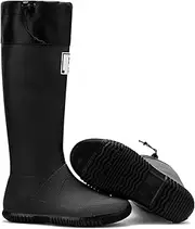 [GBWPRBMW] Women Rain Boots Lightweight Rubber Boots Waterproof with PVC Design,Anti-slipping Comfort Knee-high Cute Booties Fashion Out Tall Fishing Comfortable Garden Shoes Work