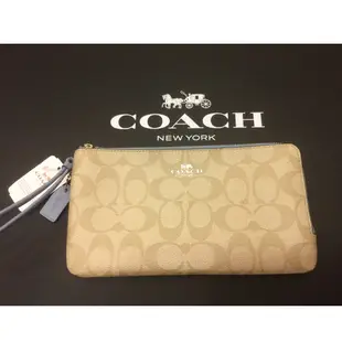 美國Outlet正品】Coach F54057 雙層手拿包 現貨在台 （附購買證明）