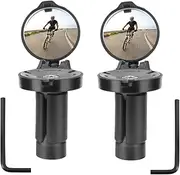 Pack of 2 Bicycle Mirrors, HD 360° Rotatable & Foldable Bicycle Rear View Mirror, Bicycle Mirror, Foldable Bicycle Mirror, Bicycle Mirror for Handlebars 16-22 mm