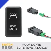 ROOF LIGHTS Blue LED Tall Push Switch Suits LARGE Toyota Landcruiser Prado Hilux (for: Toyota)