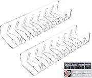 2 Pcs Acrylic Hat Rack Stand for Baseball Caps Storage No Install Required Hat Display Organizer Multipurpose Hat Cap Shelf for Bedroom, Closet, Dresser