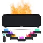 USB Ultrasonic Aroma Air Humidifier Flame Light Purifier Essential Oil Diffuser