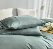 100% Linen Pillow Cases Queen - Set of 2 Linen Bed Pillow Covers Standard Siz...
