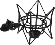 HONITANO Metal Microphone Shockproof Mount Stand Spider Suspension Bracket for Diaphragm Condenser Microphones for Audio Recording and Broadcasting