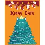 XMAS CATS: BEAUTIFUL CHRISTMAS JOURNAL GIFT ITEM WITH BEAUTIFUL INTERIOR DESIGN 8.5