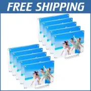 10 Pack 5x7 Acrylic Magnetic Picture Frames - Double-Sided Photo Displays