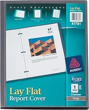 Avery Lay Flat Report Cover, Gray, 1 Cover (47781)