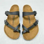 Birkenstock New with Box Mayari Black Birko-Flor Regular Width - Select Size