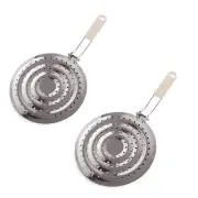 2 Pack Double Thickening Heat Diffuser Reducer Flame Guard Simmer Plate Stain...