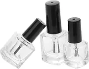 minkissy Empty Nail Polish Bottles 15ml Hard Gel Clear Nail Polish Mini Nail Polish Bottles Empty Polish Bottles with Brush Hair Dye Applicator Bottle Gel Polish Remover Gel Nail Polish