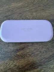 NEW KATE SPADE SMALL HARD PINK GREEN CLAMSHELL CASE EYEGLASSES OR SUNGLASSES
