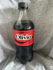 Share a Coke with Olivia 2025 Personalized Gift Coca~Cola Bottle 20oz Zero