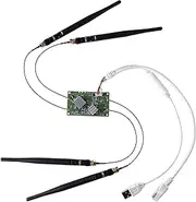 Vonets VM5G Mini Module WiFi Bridge/WLAN Repeater/Mini Router Signal Booster Extender Indutrial 2.4GHz/5GHz with 4 External Antennas,Suitable for Industrial Integration and Secondary Development