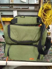 Mier Dual Compartment Lunch Bag With Shoulder Strap Army Green 1030ep