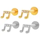 Ear Stud Titanium Fashion Unique Piercing Jewellery for HELIX Labret Tragus