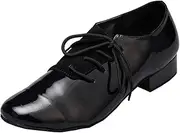 [Minishion] Men's TH149 Lace-up Pleather Wedding Ballroom Latin Taogo Dance Shoes