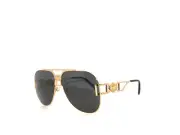 Versace 2255 100287 Gold Dark Gray Sunglasses VE2255