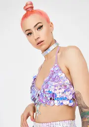 [Magical Wonderland] Purple Shimmer Interstellar Bra