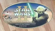 Star Wars II Attack of the Clones promotional plastic vinyl window cling NEW