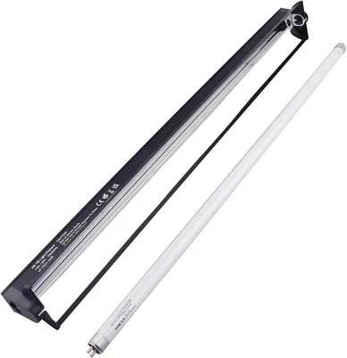 T5 UVB Lighting Combo Kit 24W - T5 UVB Reptile Light Fixture and T5 5.0 UVB Ligh