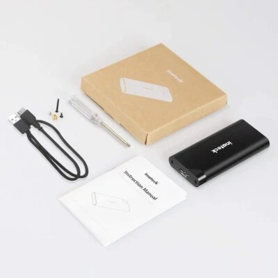 Inateck M.2 SATA Enclosure, USB 3.0 External Hard Drive Case, FE2012N - NEW