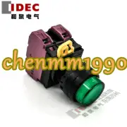 1PC NEW IDEC Green belt light button switch YW1L-M2E02Q4G YW-DE YE-E012B #YM
