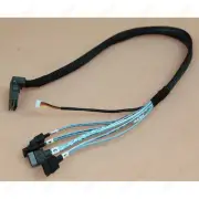 Genuine Dell Amphenol SFF8087 Reverse Right Angled to 4xSATA Cable 48cm HYJ6G