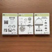 Priority Mail Love & Care A Cherry On Top Stampin Up Stamp Set Bundle NEW