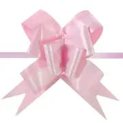 Pull String Butterfly Bows Light Pink - Wedding Gift Birthday Party Ribbon 100