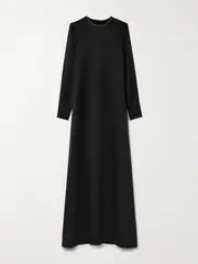 [Adam Lippes] Adam Lippes - Silk-charmeuse Gown - Black - US6 US 6 Black