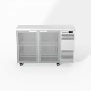 Skope BackBar 2 Glass Swing Door Fridge - BB.2.GSW - White - Right Cooling Sy...