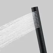 ACA WELS Round Brass Hand Held Shower Spray Head Handset Water Saving Matt Black