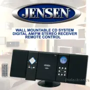 JENSEN JMC-180 WALL MOUNTABLE CD SYSTEM DIGITAL AM/FM STEREO REMOTE CONTROL
