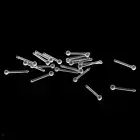 20 Pieces Acrylic Nose Studs Rings Body Piercing Jewelry Lip Ear Labret 18G