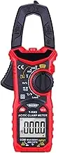 AUTENS AC/DC Digital Clamp Meter 6000 Counts True RMS Auto Range NCV AC DC Current Voltage Resistance Capacitance Frequency Diode Temperature Measure Tester, Backlight LCD Display Flashlight