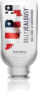 Billy Jealousy USA Beard Control Leave In Beard Conditioner for Men with Aloe Leaf Juice and Witch Hazel, Softens Hair and Skin, Light Hold with Matte Finish, 8 Fl Oz