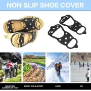 8 Studs Anti-Skid Shoe Spikes Crampon Anti-Ice On Shoes Snow for Kids Age 12