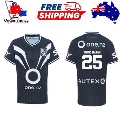 2025 NZ Warriors Rugby Jersey | Home/Away/Anzac/Training | S–5XL Mens Shirt