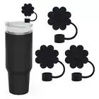 Silicone Straw Topper BPA Free Straw Tip Lids Straw Cover for Stanley