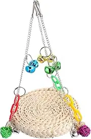 SEWOART Parrot Swing Bird Parrot Chewing Rat Hammock Spinner Chicken Birdcage Guinea Pig Parrot Stuffed Animal Parrots Hamster Ball Bird Teething Rattan Hens Colorful Plastic