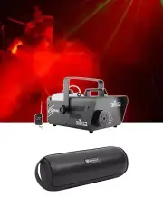 Chauvet DJ H1600 Hurricane 1600 DMX Fog Machine+Remote Timer -25,000 CFM+Speaker