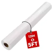 Iron on Heat Transfer Vinyl Roll HTV 12''x5'White