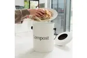 5L Kitchen Bench Compost Bin with Activated Carbon Filters