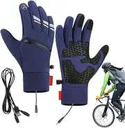 [Generic] Heated Gloves - USB Heated Cold Weather Gloves | Waterproof Touchscreen Snowboard Gloves, Heated Cycling Gloves | Outdoor Driving, Winter Sports Gloves for Men and