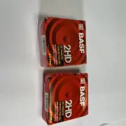 1 New pack Diskettes 3.5" BASF 2HD DOS Diskettes And 9 Unsealed Diskettes