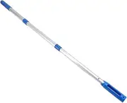 Swimming Pool Pole, 3 Section Telescopic Swimming Pool Cleaning Poles for Skimmer Nets Vacuum Heads Brushes, Aluminum Detachable 44.5-113.5cm Adjustable Extension Pole