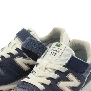 New Balance 休閒鞋 373 寬楦 童鞋 中童 大童 藍 白 麂皮 魔鬼氈 復古 紐巴倫 運動鞋 NB YV373TC2W