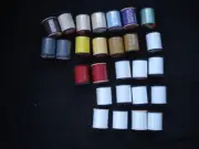 Vintage Excell Lot of 27 Spools Thread Assorted Colors