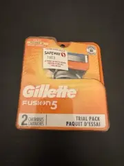 Gillette Fusion 5 Blades 2 Cartridges Trial Pack