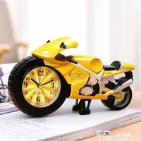 在飛比找樂天市場購物網優惠-鬧鐘-摩托車小鬧鐘學生用男孩專用兒童時鐘卡通創意可愛迷你鬧鈴
